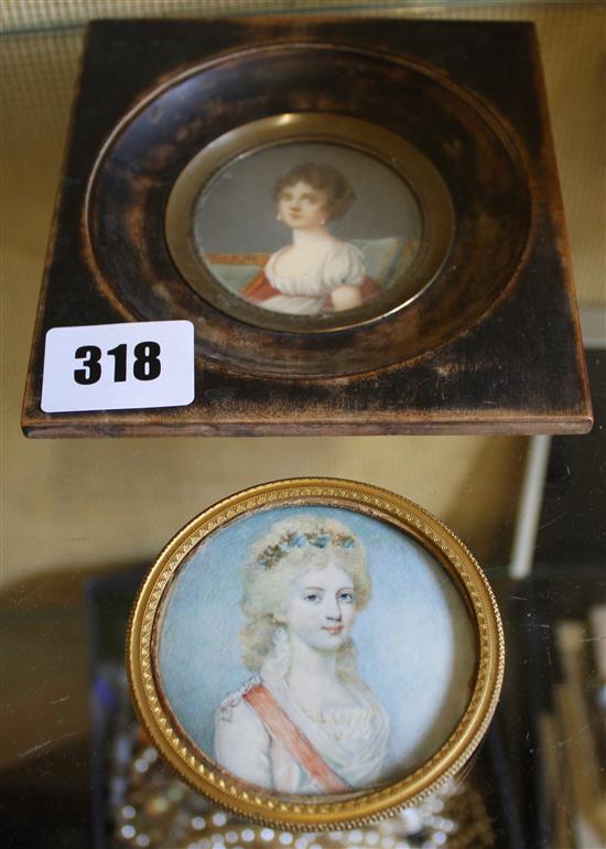 Two miniatures